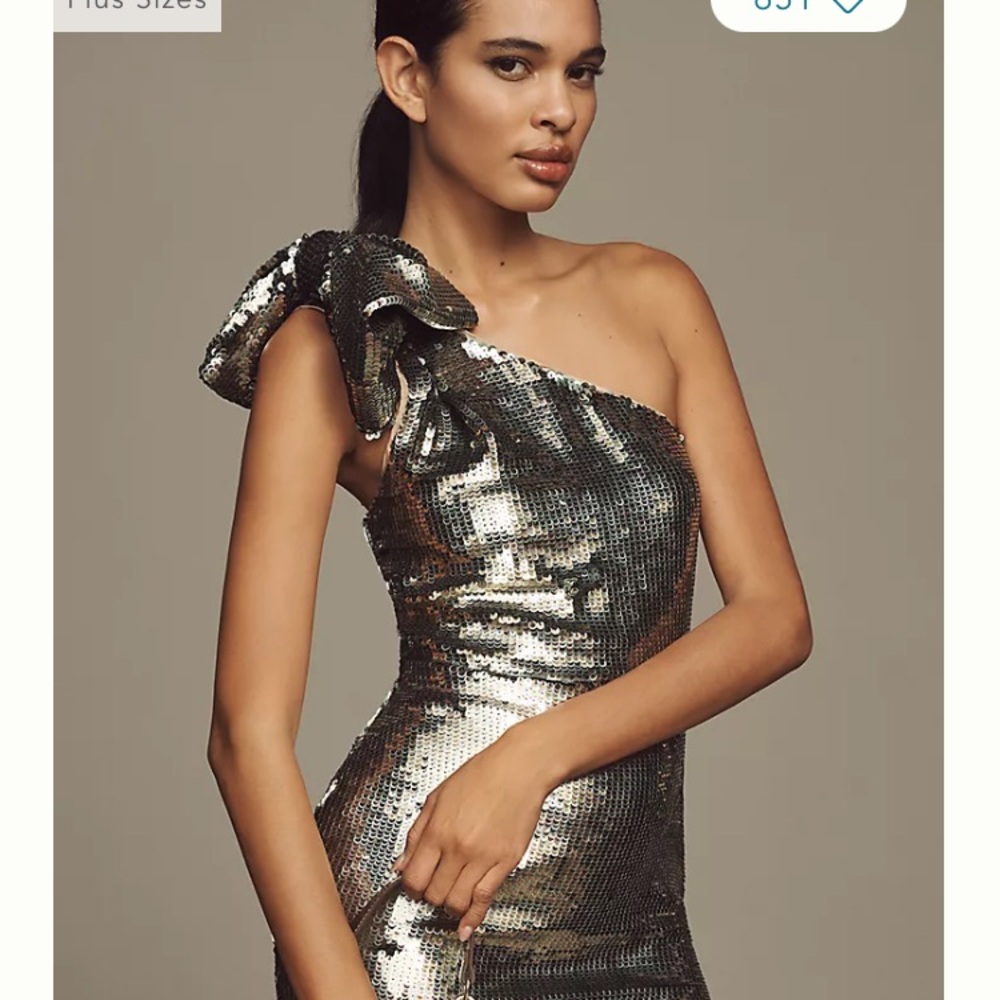 Stunning One-Shoulder Sequin Dress